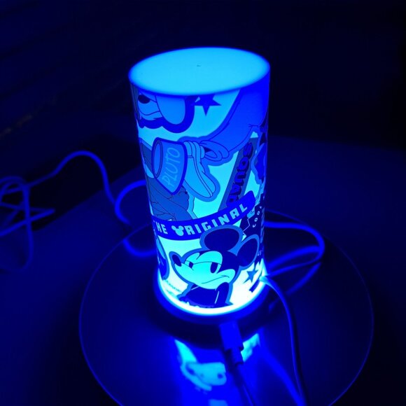 Lot of 2 Disney Tabletop Lamp Mickey & Friends Color Changing LED New Sealed 5" - Picture 7 of 13